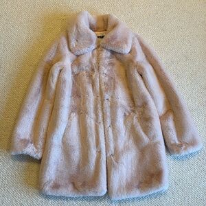 Apparis Faux Fur Blush pink Jacket Size S